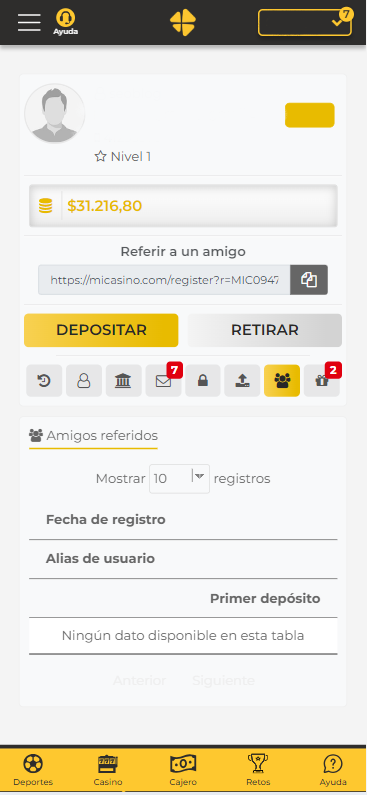 Bono referir amigos y GANA dinero en nuestro casino online