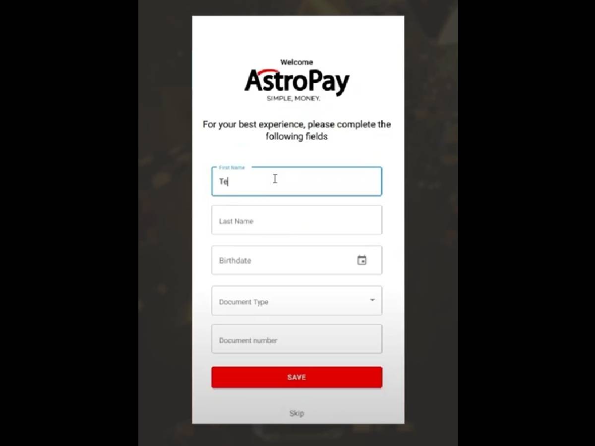 Cómo crear una cuenta en AstroPay gratis Mi Casino 