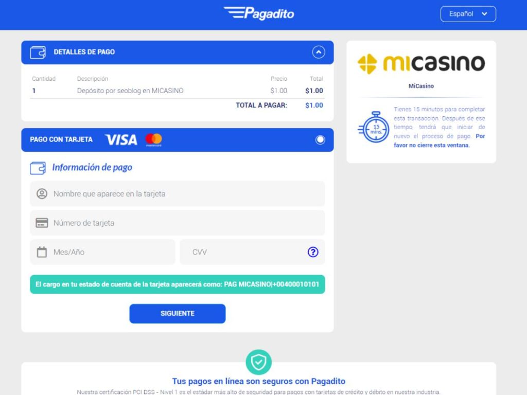 aplicación micasino