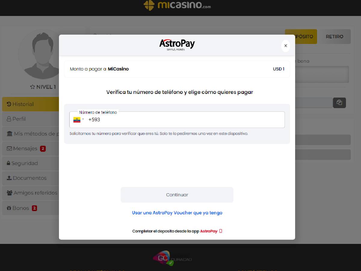 aplicación micasino