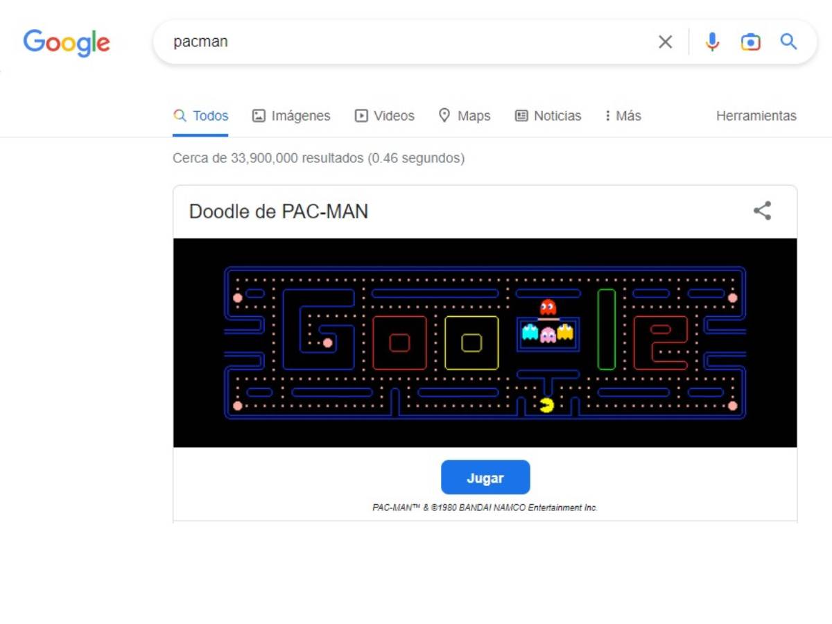 Pac Man Google 