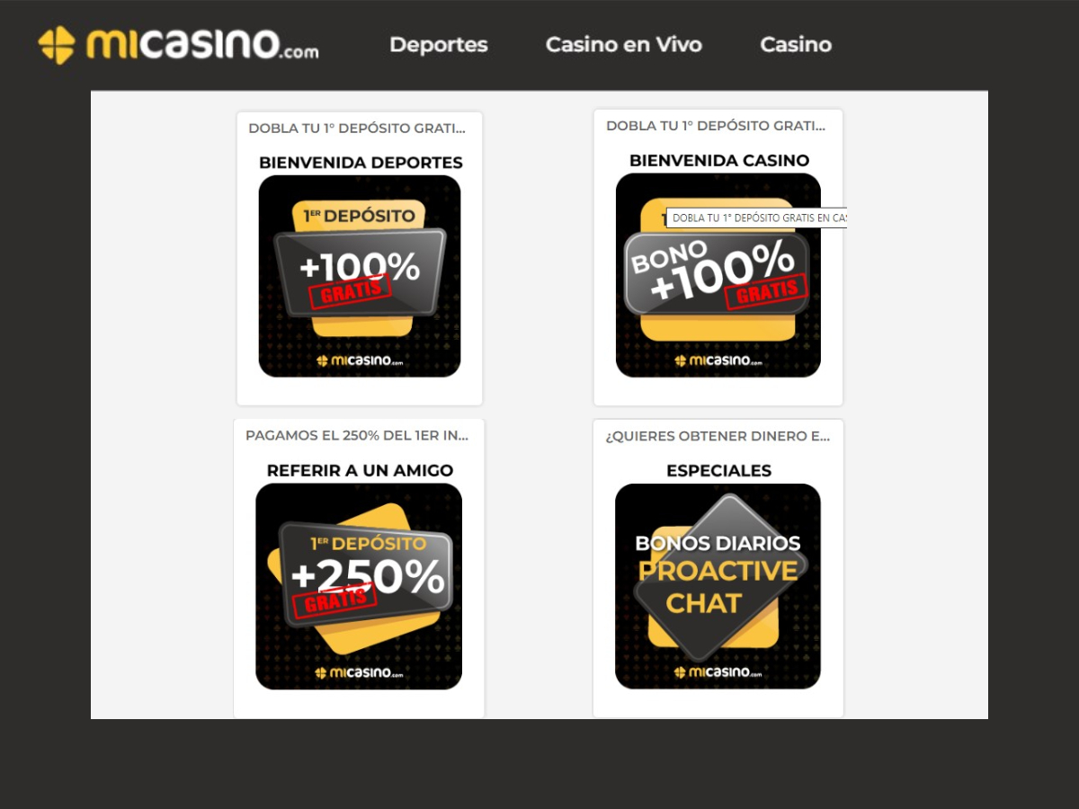 ¿Cuáles son los beneficios al usar los códigos promocionales de MiCasino.com_ mi casino
