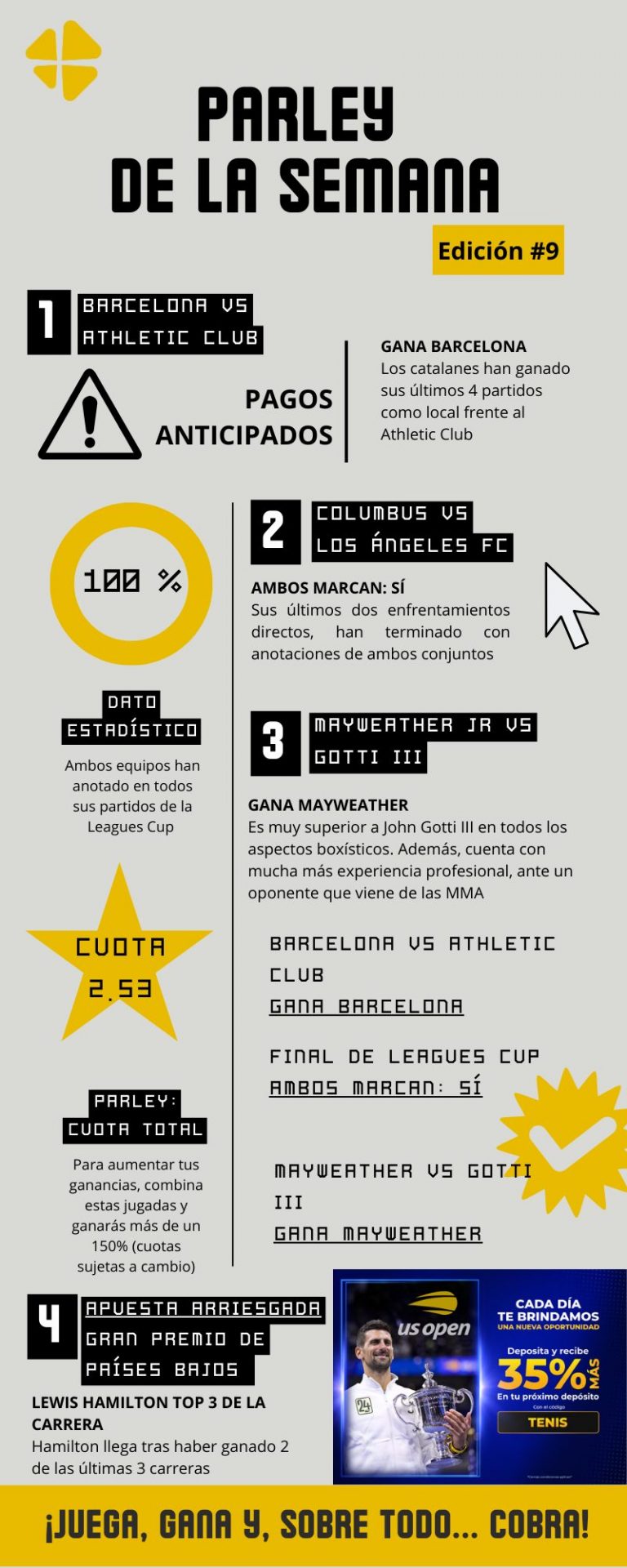 Parley Barcelona vs Athletic Club, Final Leagues Cup, boxeo y más