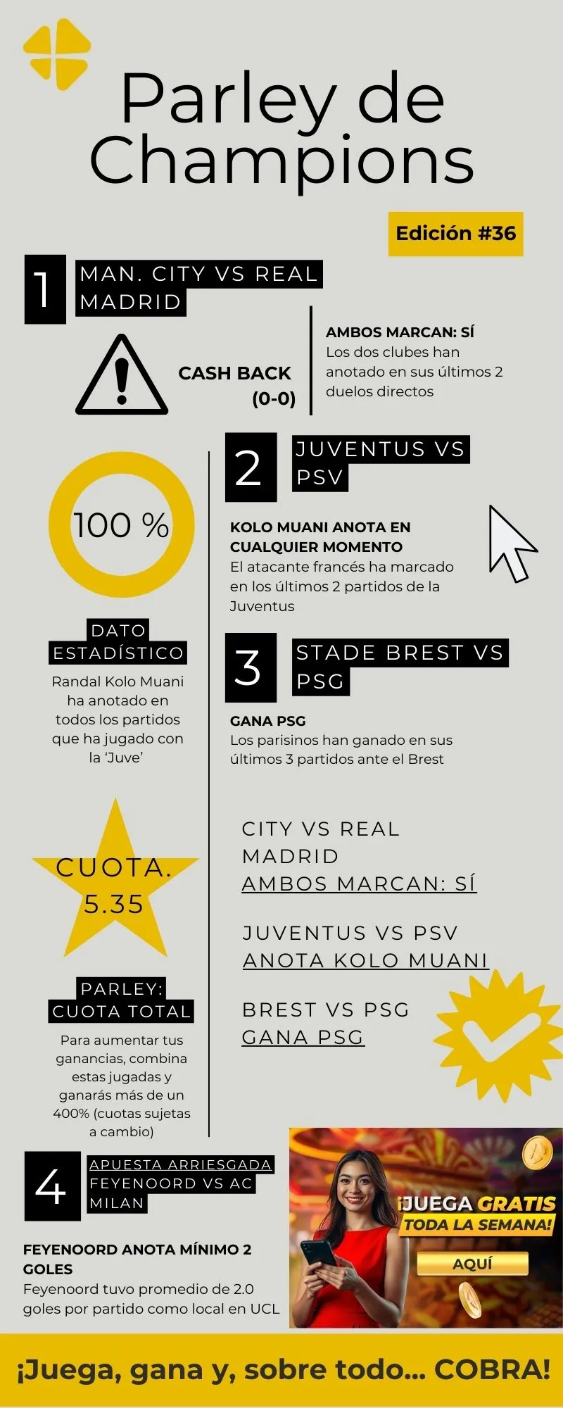 Parley Playoffs Champions League MiCasino.com