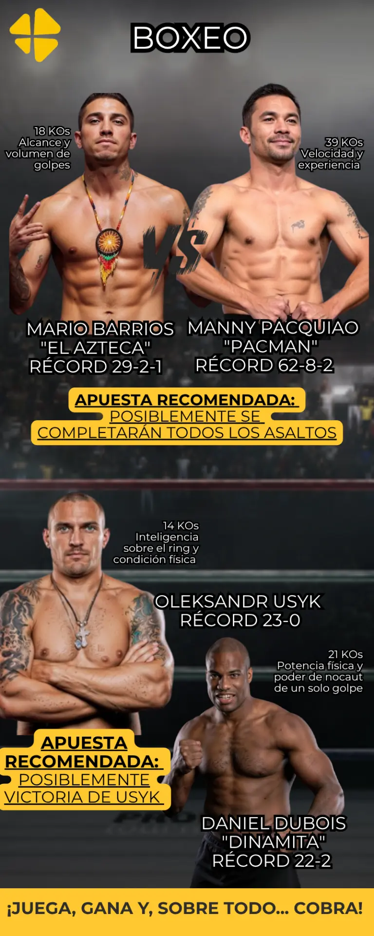 Mario El Azteca Barrios vs Manny Pacman Paquiao Choque de generaciones MiCasino.com