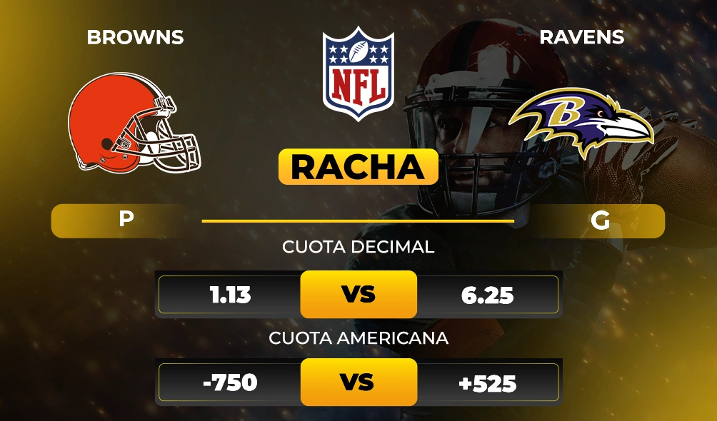 Browns vs Ravens - Previa y pronóstico deportivo NFL - iNTERNO 2 - MiCasino.com