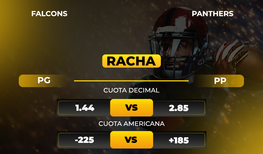 Falcons vs Panthers - Previa y pronóstico deportivo de NFL - Cuotas - MiCasino.com