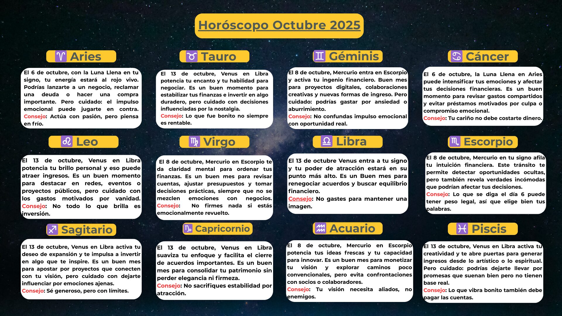 Horóscopo Octubre 2025 Energías Celestiales y Rituales que Te Empoderan MiCasino.com