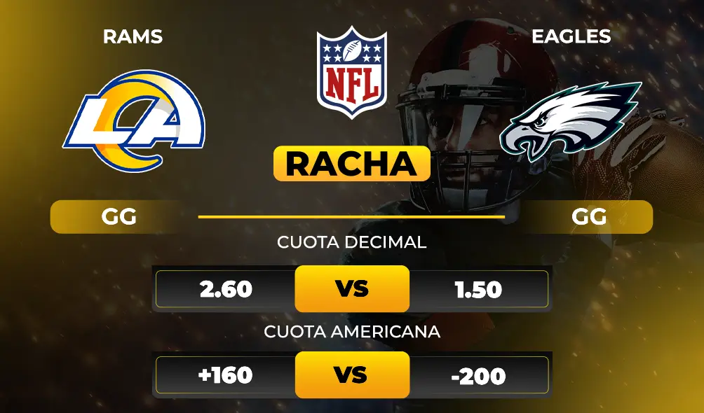 Rams vs Eagles Cuotas - Previa y pronóstico deportivo de NFL MiCasino.com