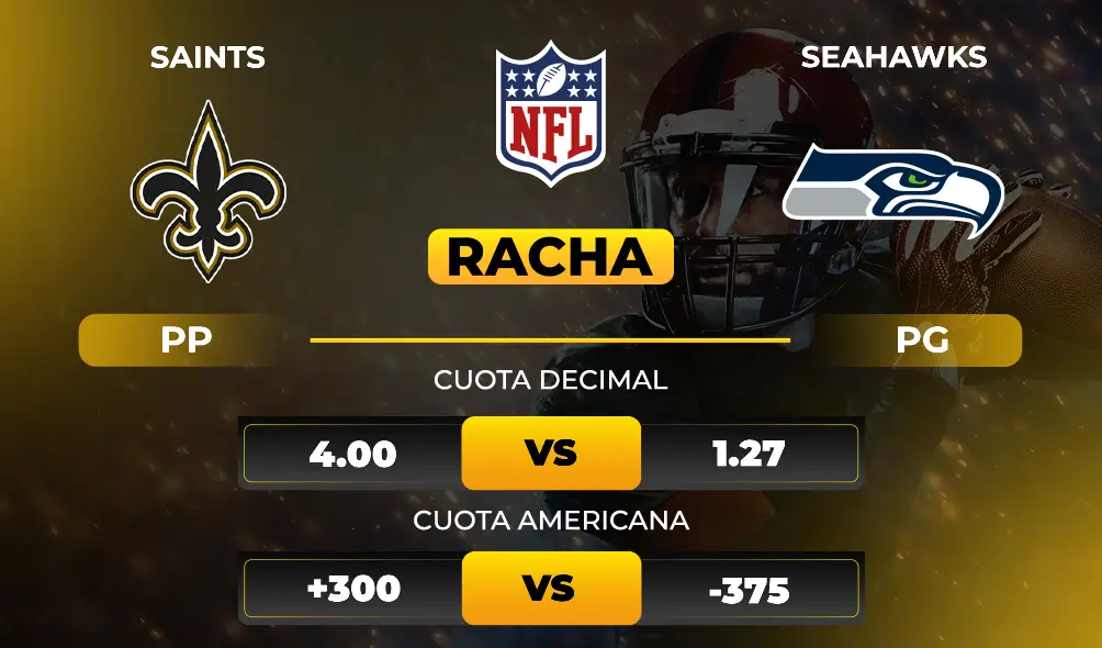 Saints vs Seahawks Cuotas Previa y pronóstico deportivo de NFL MiCasino.com