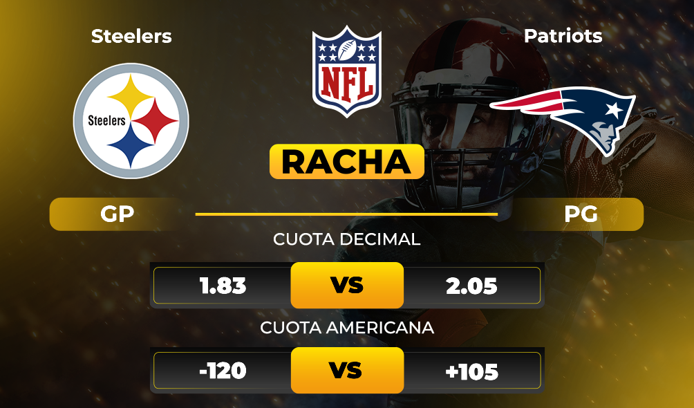 Steelers vs Patriots pronóstico_ cuotas y momios - NFL - Apuestas hoy - MiCasino.com 