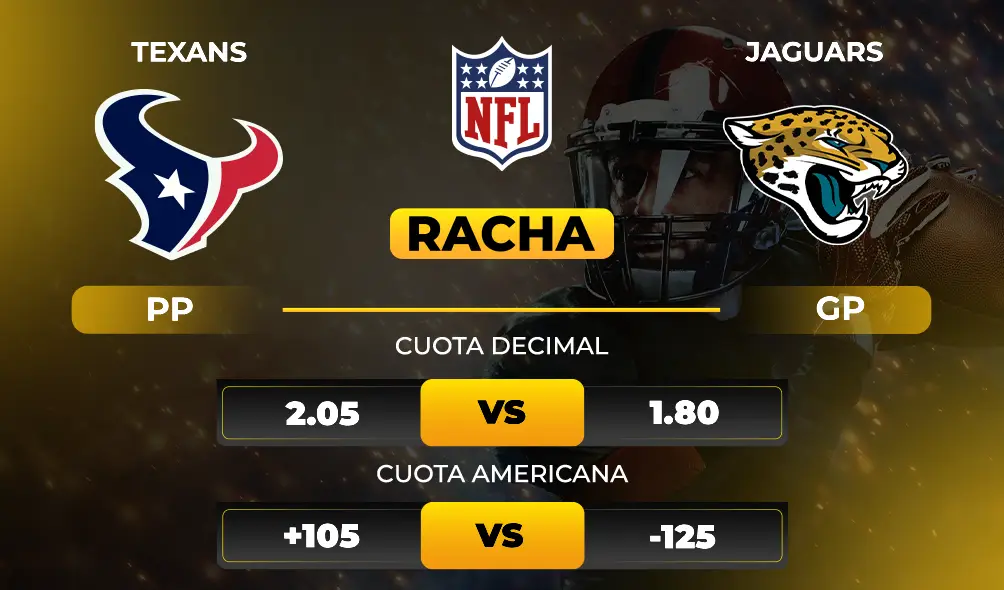 Texans vs Jaguars Cuotas Previa y pronóstico deportivo de NFL MiCasino.com