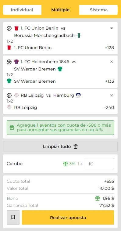 Cómo calcular las cuotas de una Apuesta Combinada - MiCasino