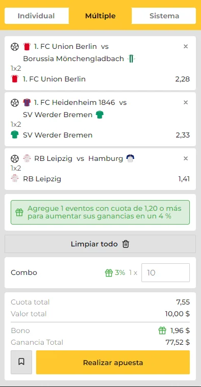 Cómo calcular las cuotas de una Apuesta Combinada - MiCasino