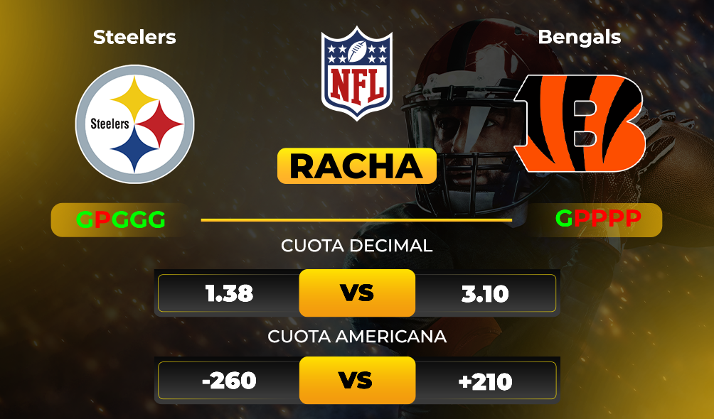 Steelers vs Bengals pronóstico semana 7 - NFL - Apuestas hoy - MiCasino