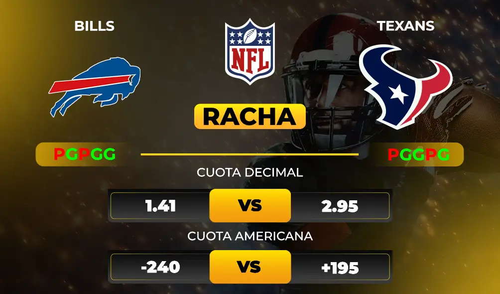 Bills vs Texans - Pronóstico y apuestas de NFL- MiCasino