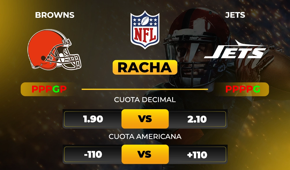 Browns vs Jets - Previa y pronóstico - Cuotas y Rachas - NFL - MiCasino