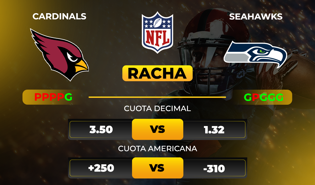 Cardinals vs Seahawks pronóstico_ cuotas y picks NFL - Apuestas hoy - MiCasino