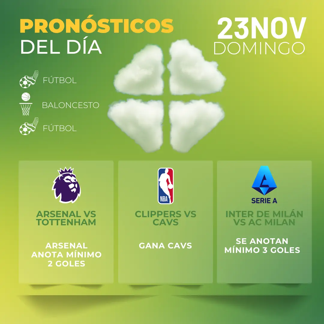 ronósticos deportivos GRATIS para hoy domingo 23_11_2025- MiCasino