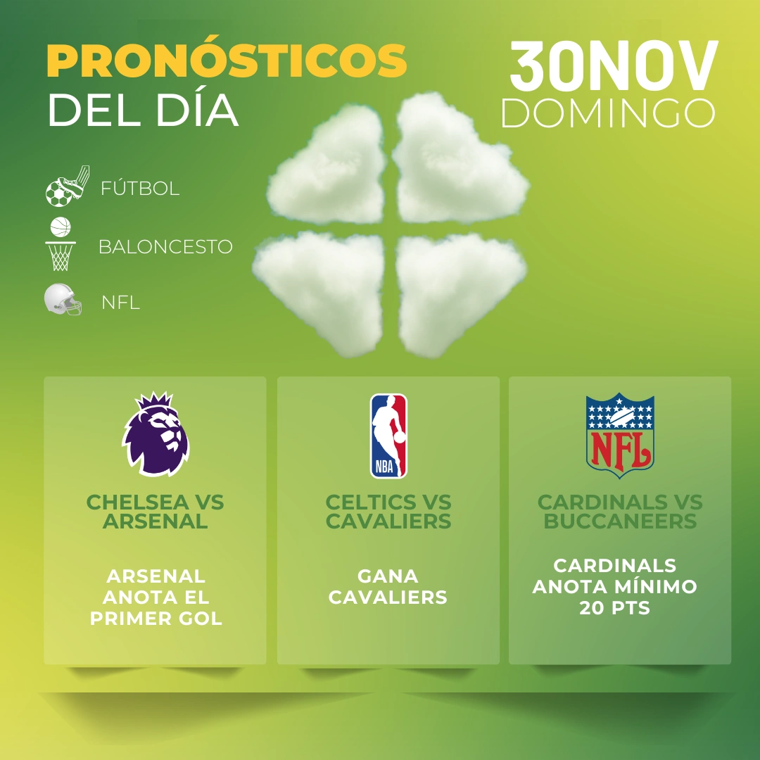Pronósticos deportivos GRATIS para hoy domingo 30_11_2025 - Interna - MiCasino