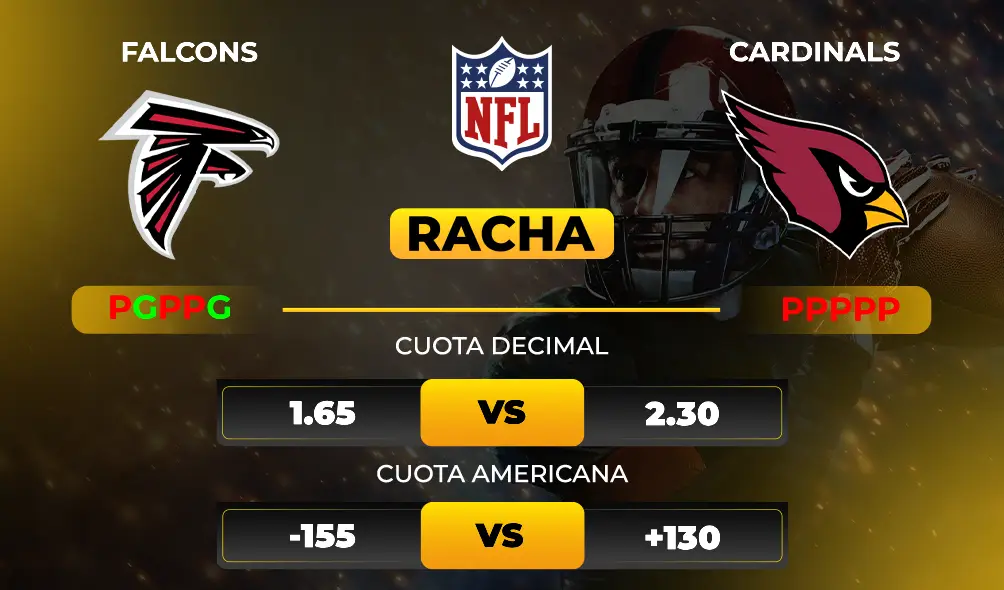 Pronóstico Falcons vs Cardinals Racha MiCasino