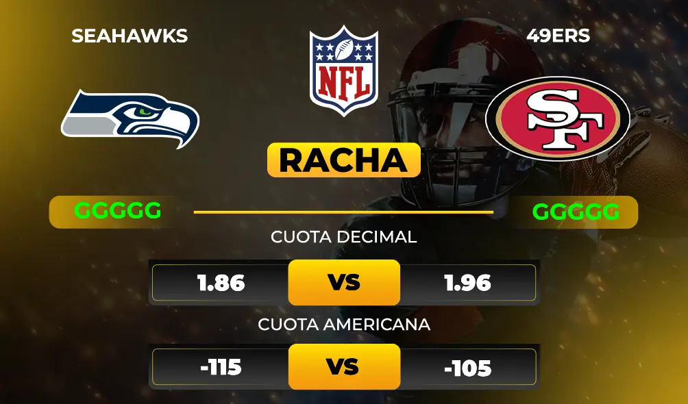 Pronóstico Seahawks vs 49ers Racha - MiCasino