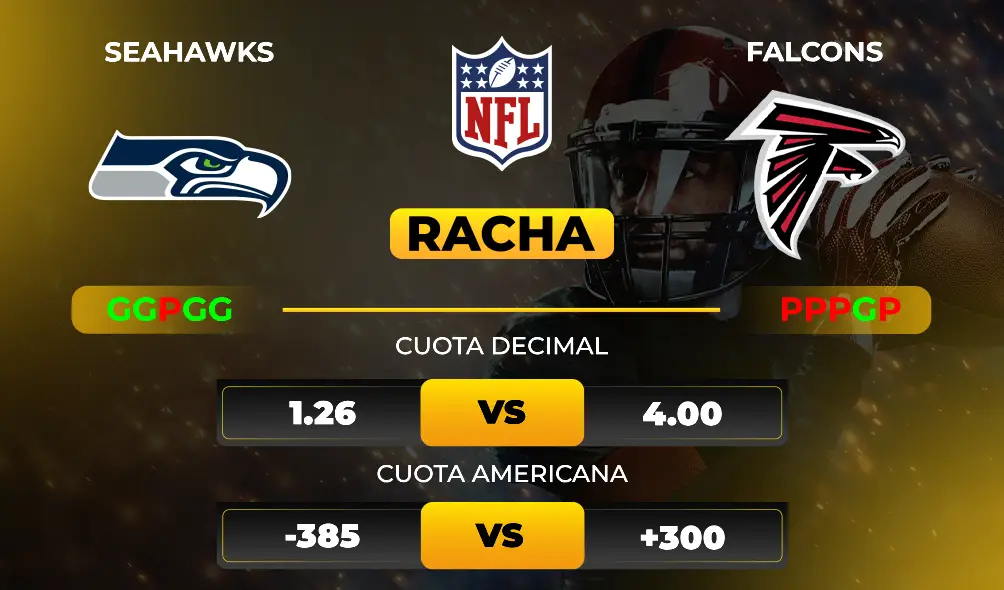 Seahawks vs Falcons - Pronóstico y apuestas de NFL- MiCasino 