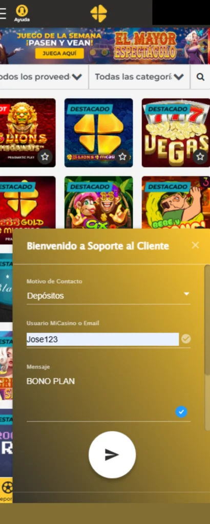 Bono Plan en Casino Online y Apuestas Deportivas - promociones - MiCasino