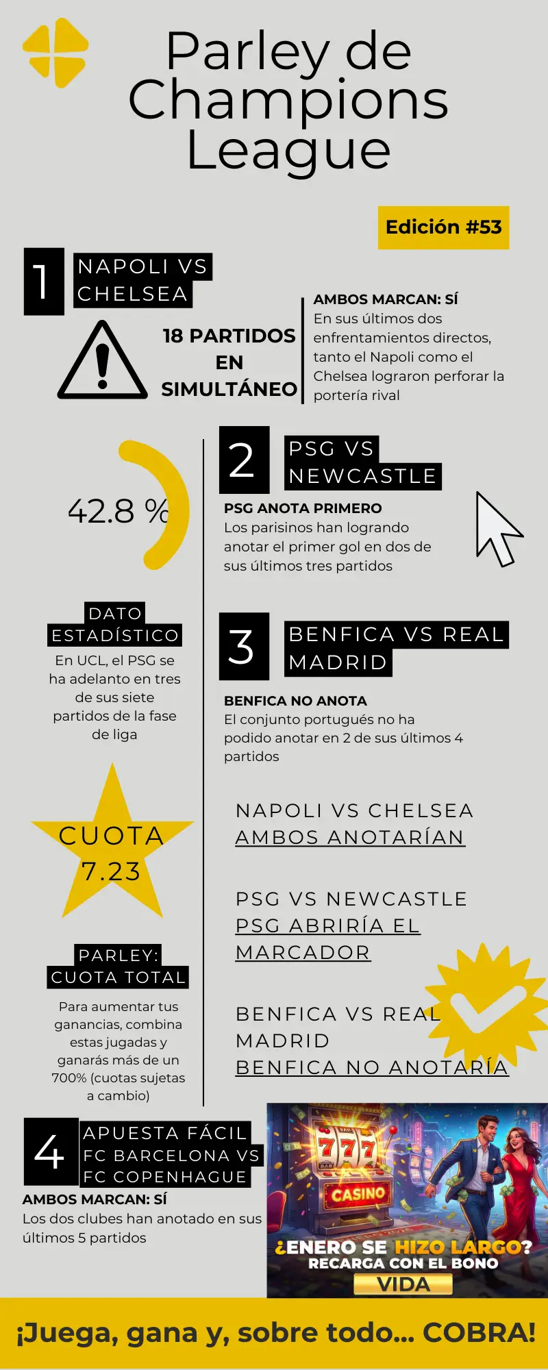 Partidos de champions hoy MiCasino