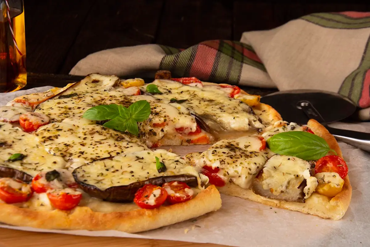 Pizza con base de berenjena- MiCasino