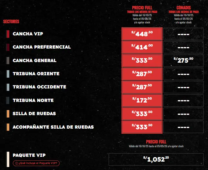 Precios de entradas en (Teleticket) - MiCasino