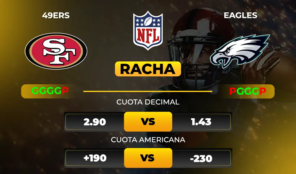 Pronóstico 49ers vs Eagles - MiCasino