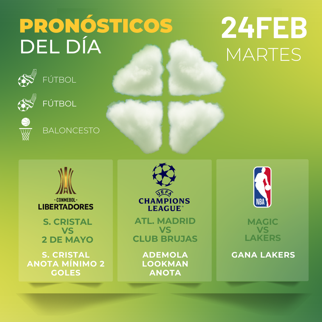 pronóstico del día MiCasino - 24 febrero 