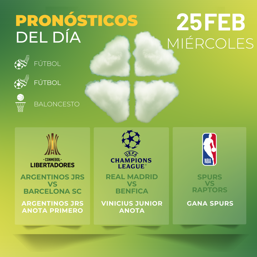 pronóstico del día MiCasino 25 febrero