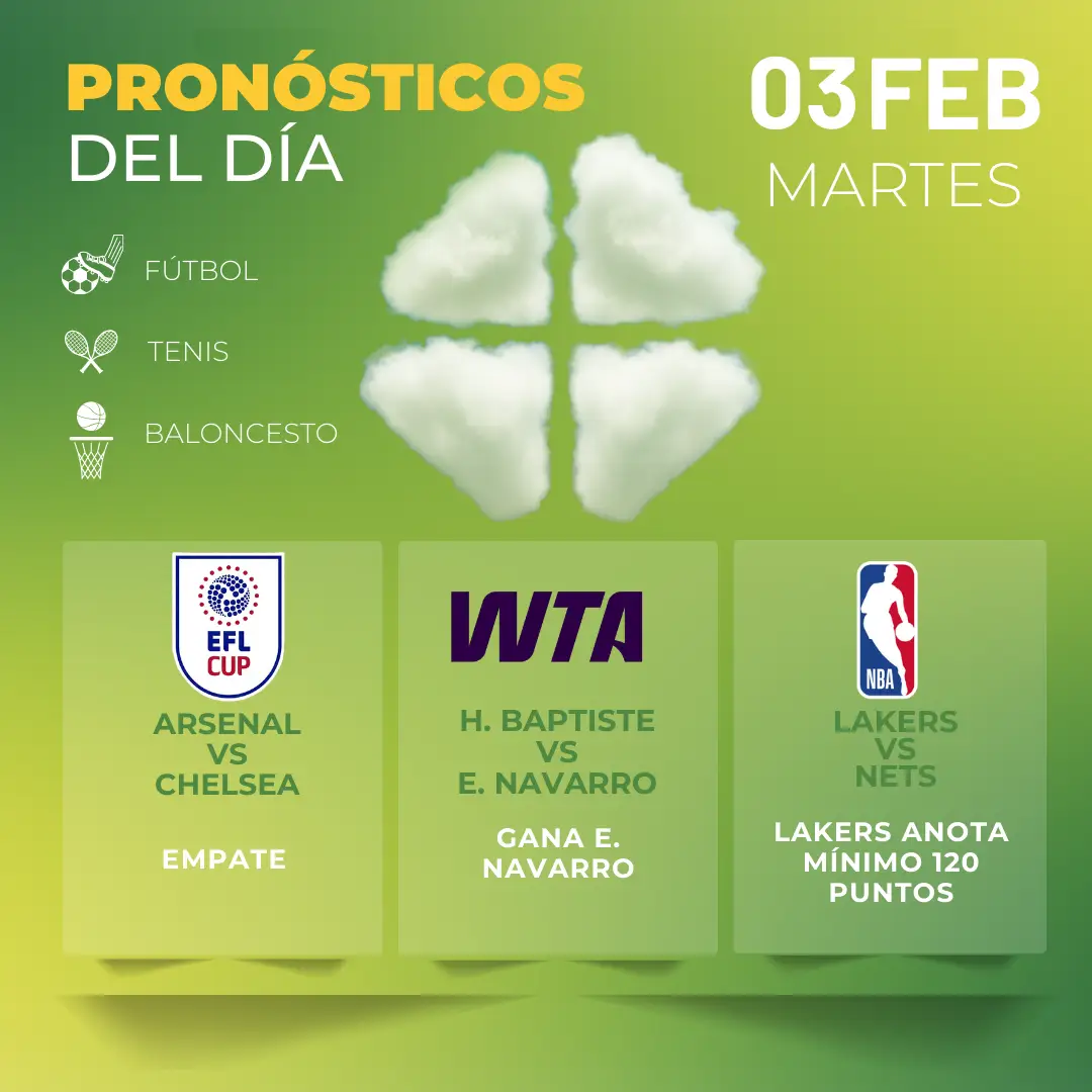pronóstico gratis hoy martes 3 MiCasino