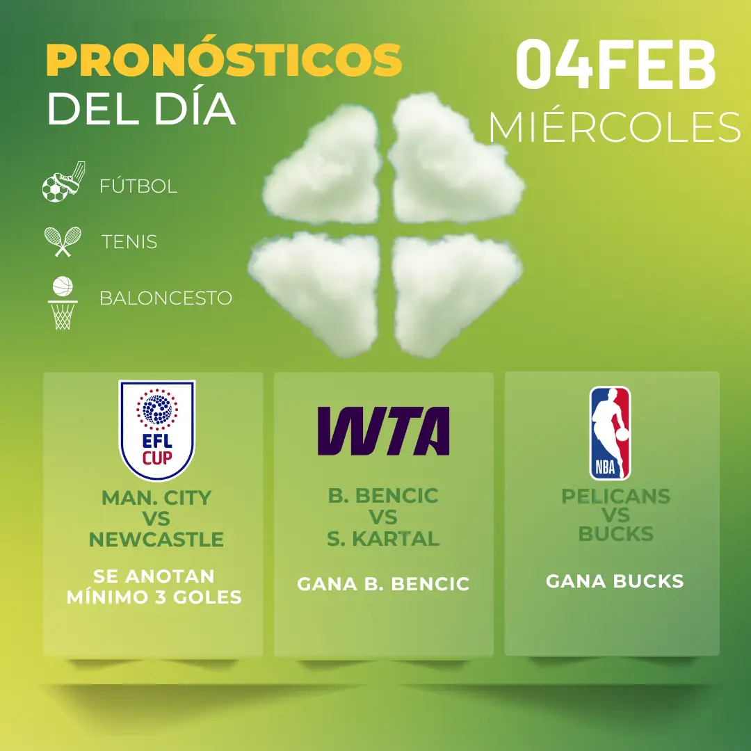  pronóstico gratis hoy miércoles 4 MiCasino 