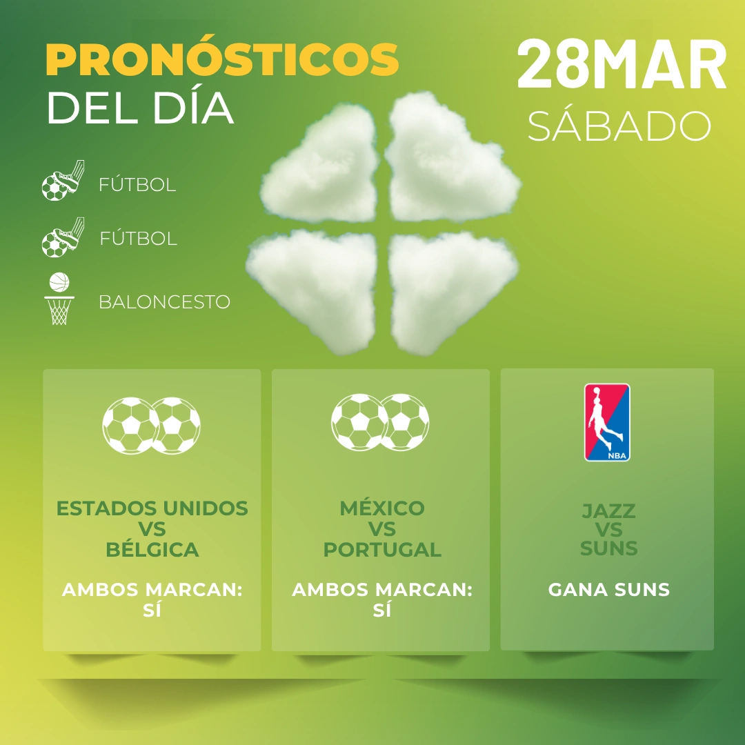 Pronósticos deportivos GRATIS para hoy sábado 28 03 2026 -- Interna 2 -- MiCasino
