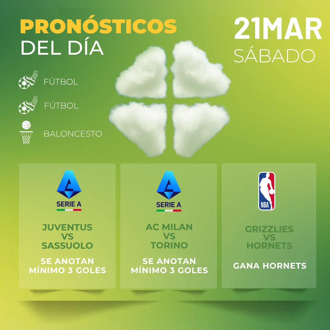 Pronósticos deportivos gratis 21 marzo MiCasino