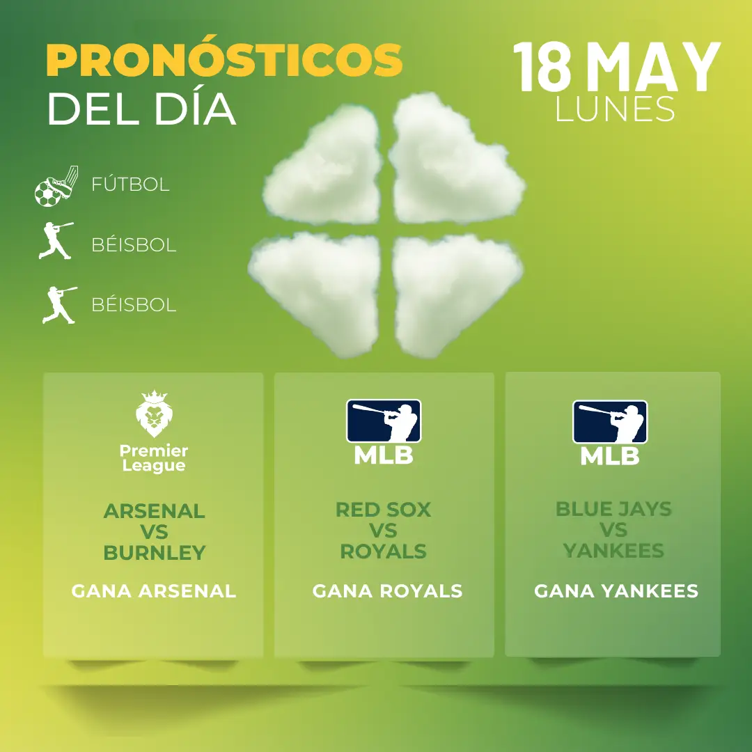 Pronósticos deportivos GRATIS para hoy lunes 18_05_2026- Interna – MiCasino