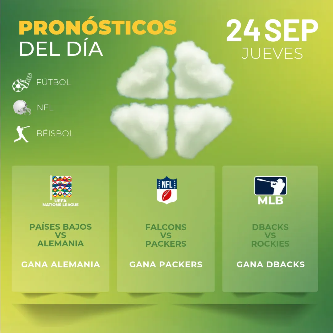 Pronósticos deportivos GRATIS para hoy jueves 24 09 2026 - INTERNA - MiCasino